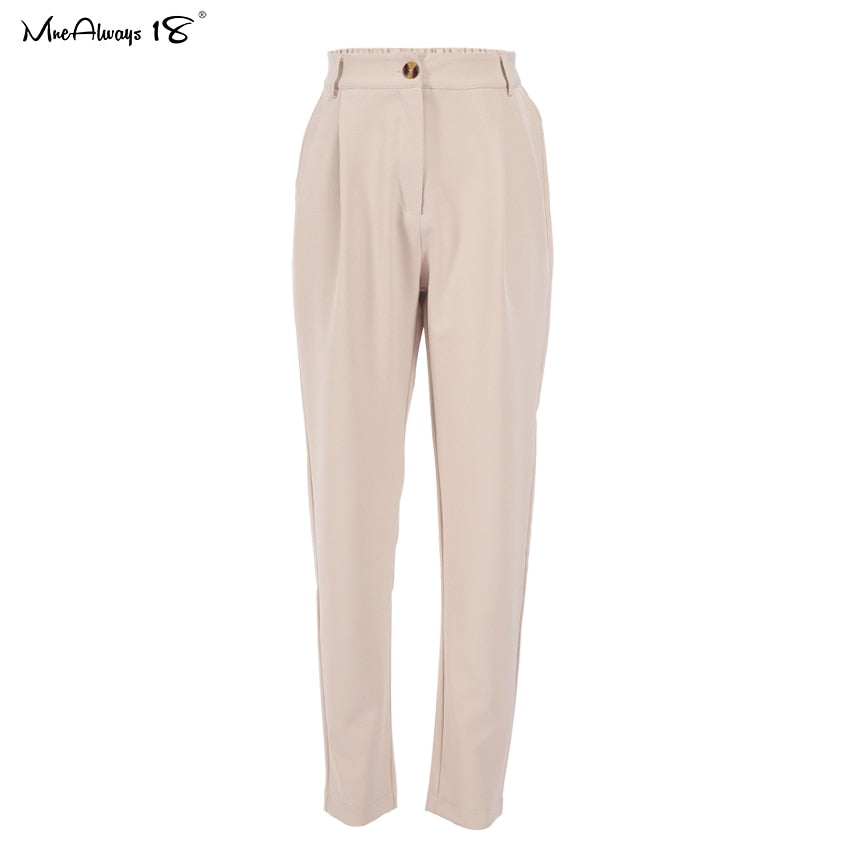 Women High Waist Trousers