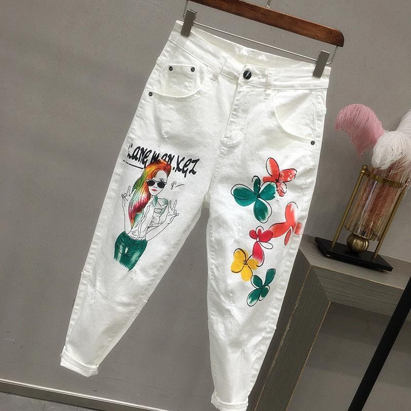 Women White Denim Jeans