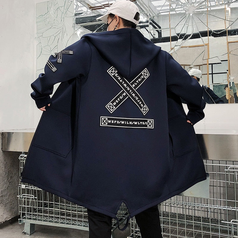 Harajuku Print Hooded Jackets