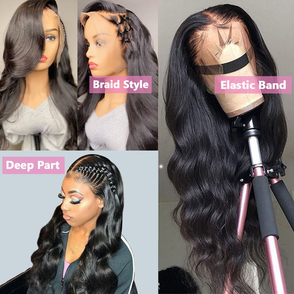 Body Wave Lace Front Pre-Plucked Human Hair Wigs