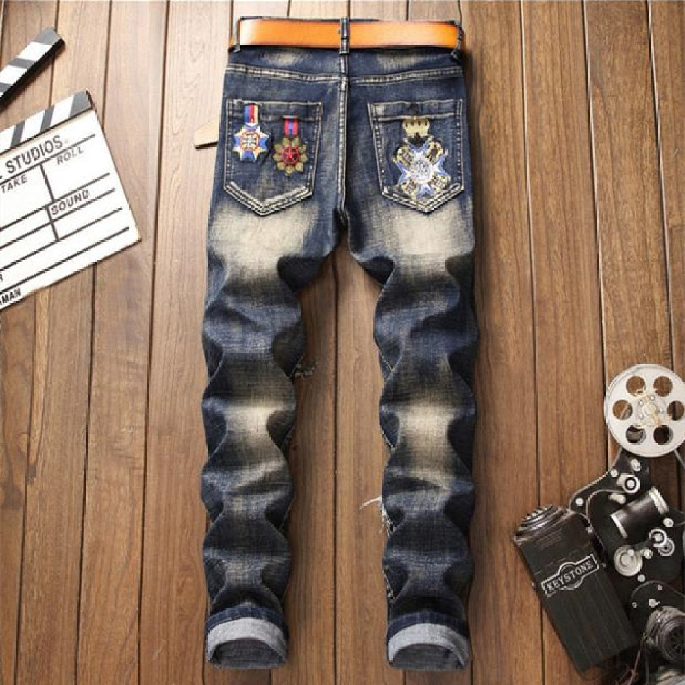 Men's ripped jeans