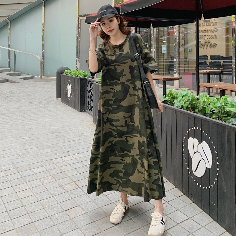 Loose Casual T Shirt Maxi Dress