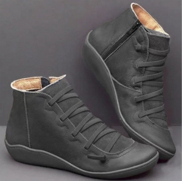 Genuine Leather Ankle Boots