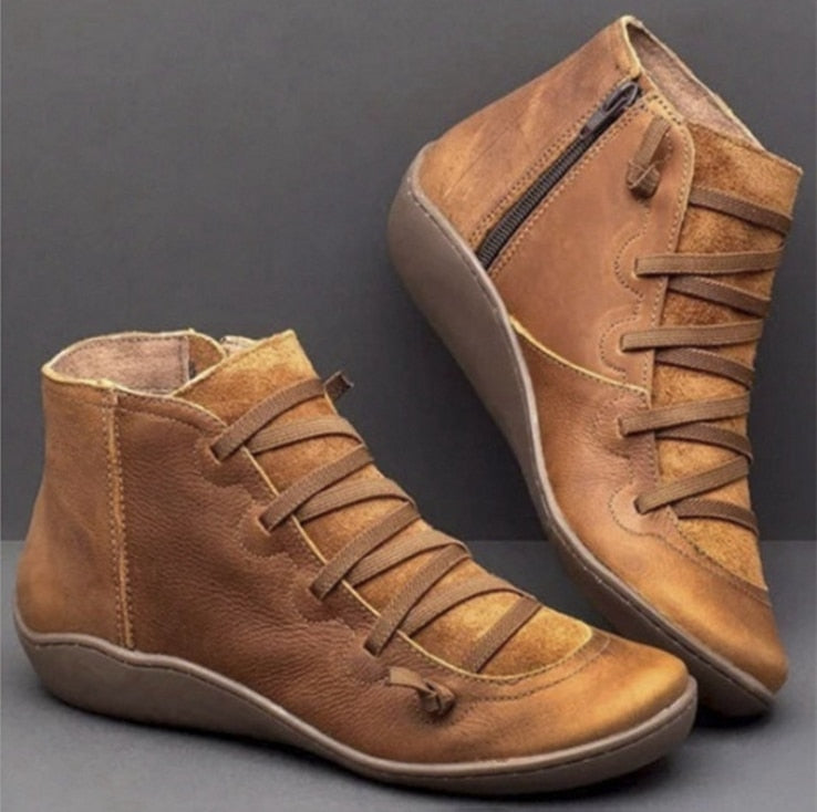 Genuine Leather Ankle Boots