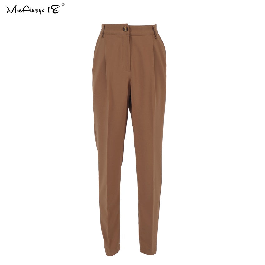 Women High Waist Trousers