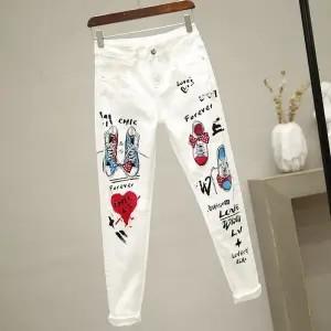 Women White Denim Jeans