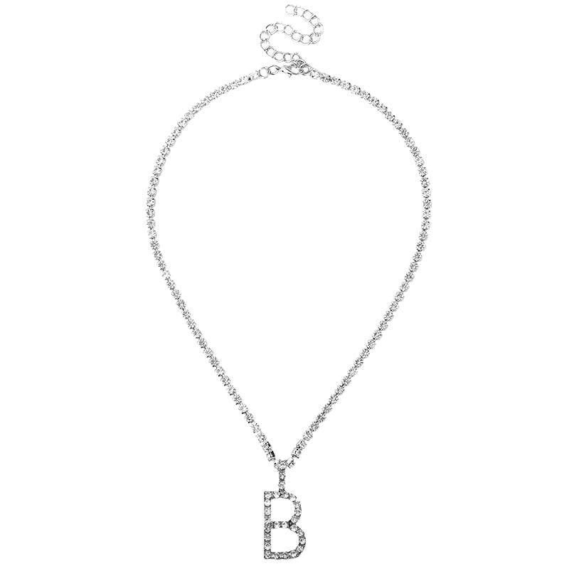 A-Z Letter Initial Pendant Necklace