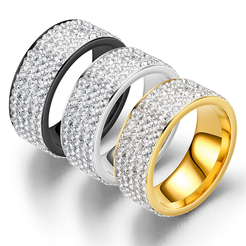 Black/Gold/Silver Stainless Steel rings