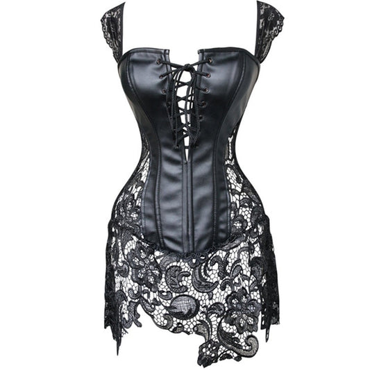 Women's PVC Lace Corset