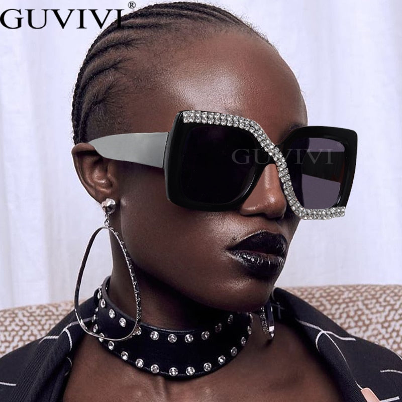 Diamond Square Oversize Sunglasses