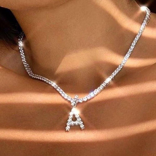 A-Z Letter Initial Pendant Necklace