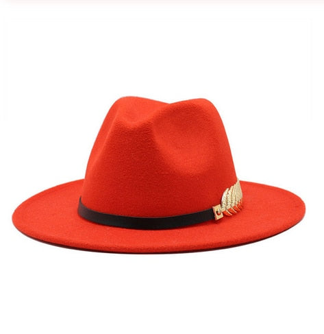 Men Fedora Hats with Belt