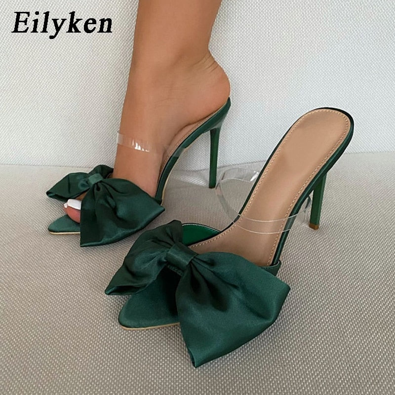 Butterfly-knot Mule heels