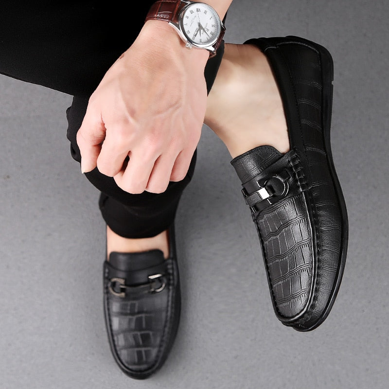 Real Leather Loafer Boat Shoes