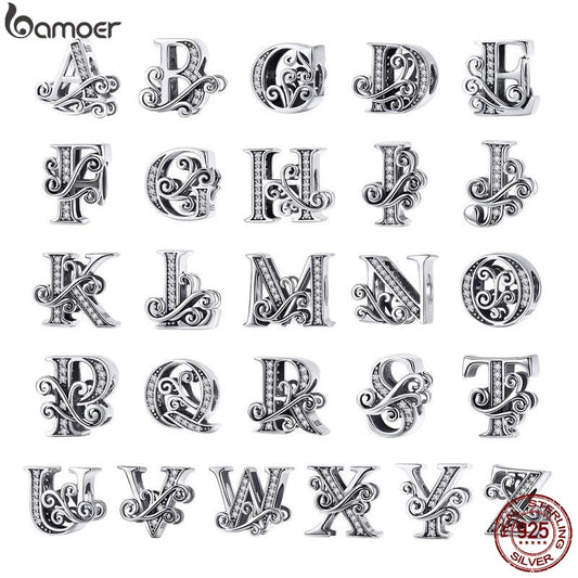 Sterling Silver Vintage A to Z Letter Charms