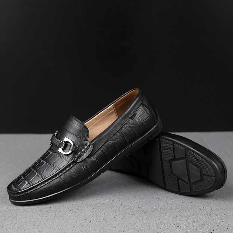 Real Leather Loafer Boat Shoes