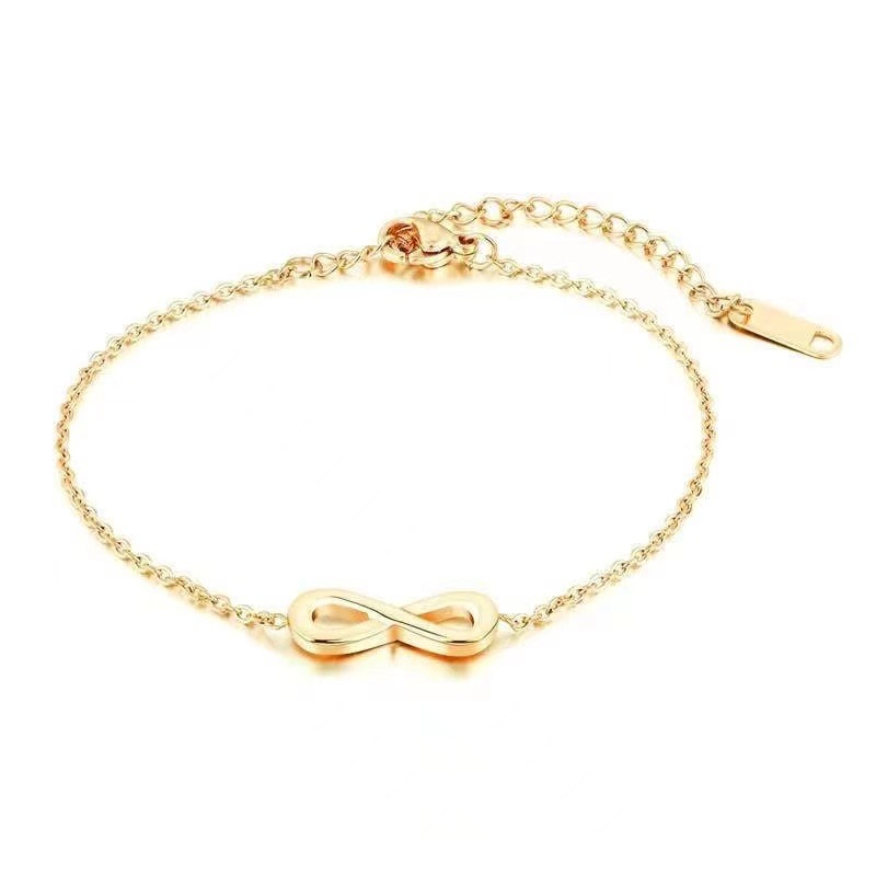 Stainless Steel Infinity Chain Adjustable Bracelets