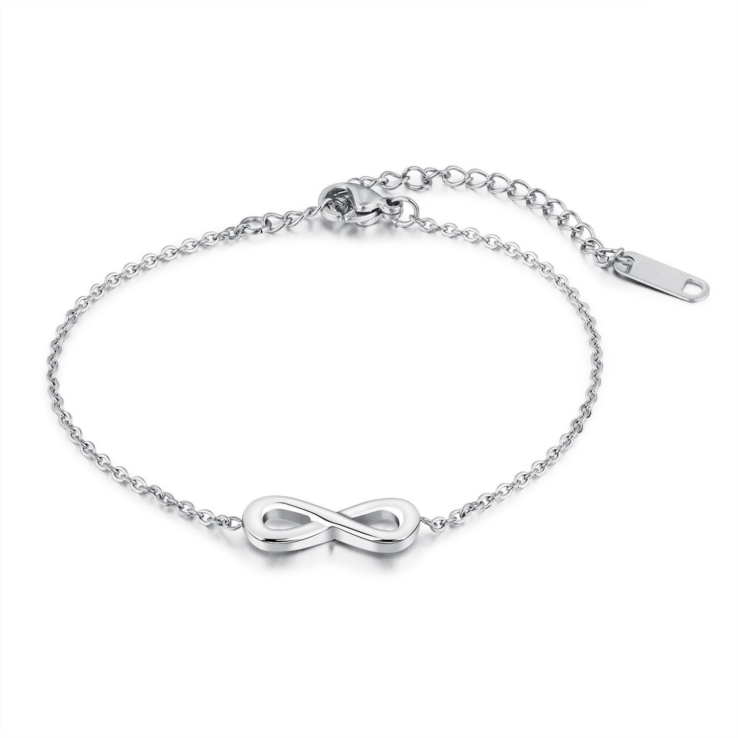 Stainless Steel Infinity Chain Adjustable Bracelets