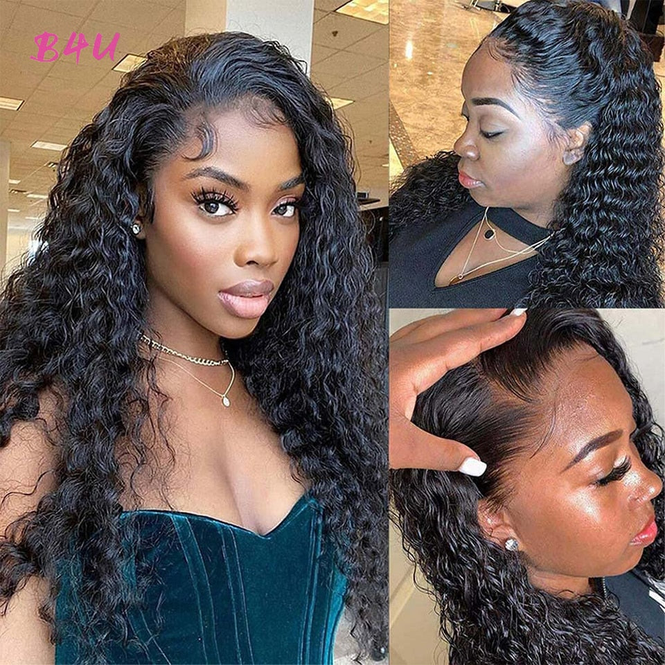 Lace Front Water Wave Human Hair Wigs