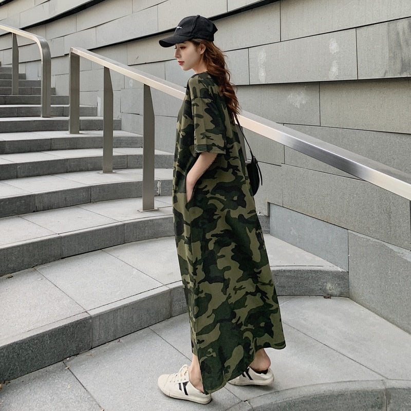 Loose Casual T Shirt Maxi Dress