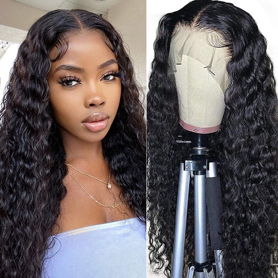 Lace Front Water Wave Human Hair Wigs