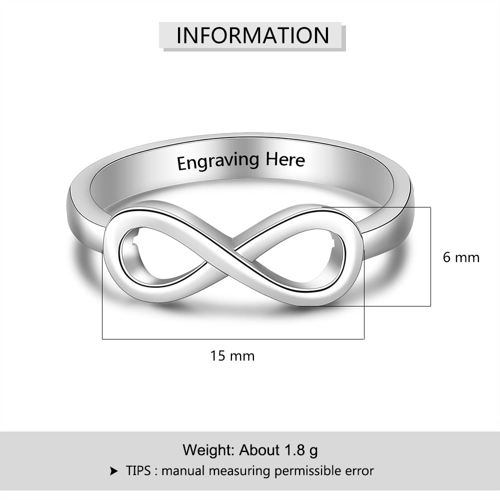 Personalized Infinity Ring