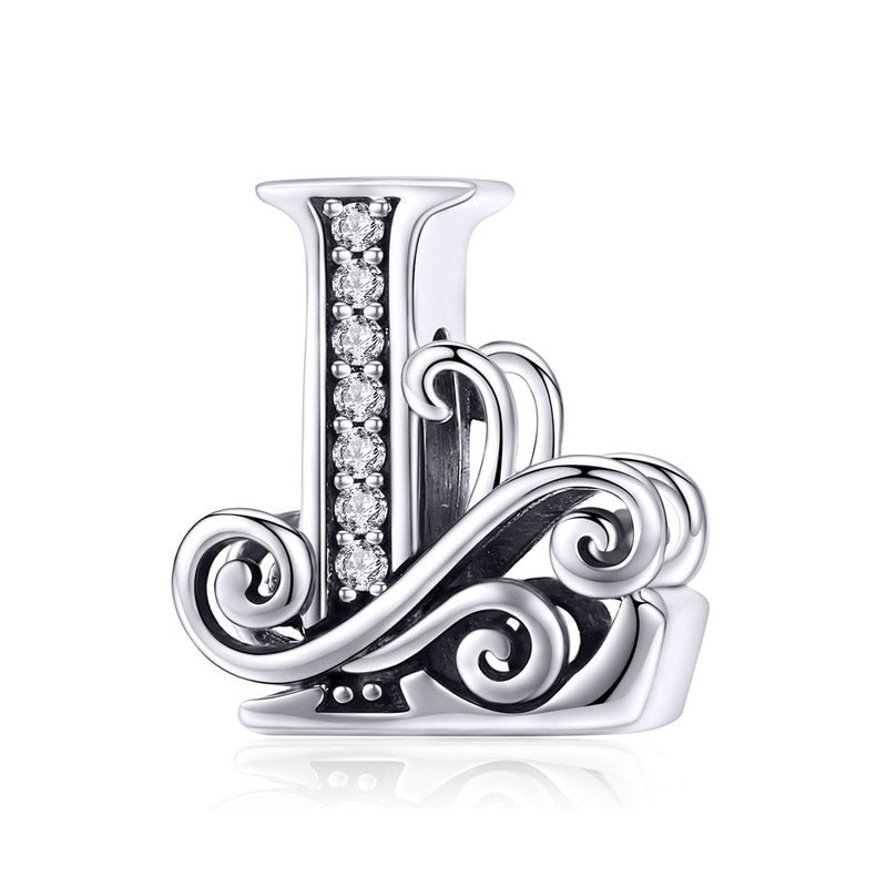 Sterling Silver Vintage A to Z Letter Charms