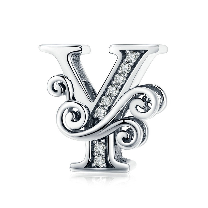 Sterling Silver Vintage A to Z Letter Charms