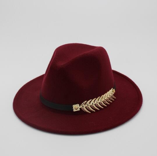 Men Fedora Hats with Belt