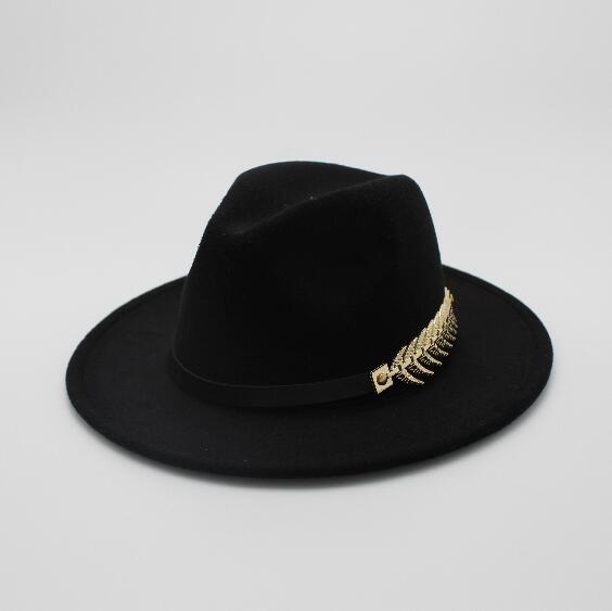 Men Fedora Hats with Belt