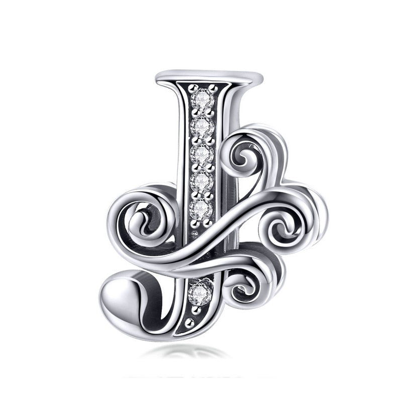 Sterling Silver Vintage A to Z Letter Charms