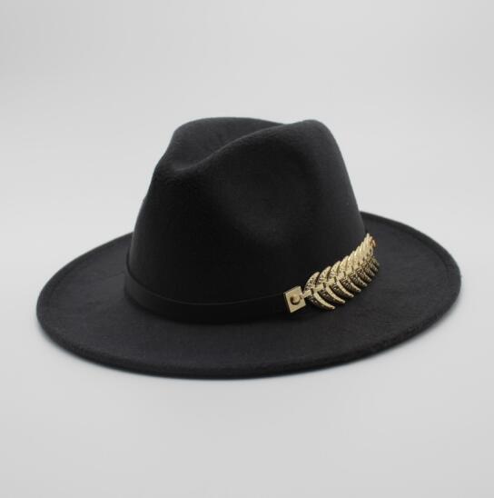 Men Fedora Hats with Belt