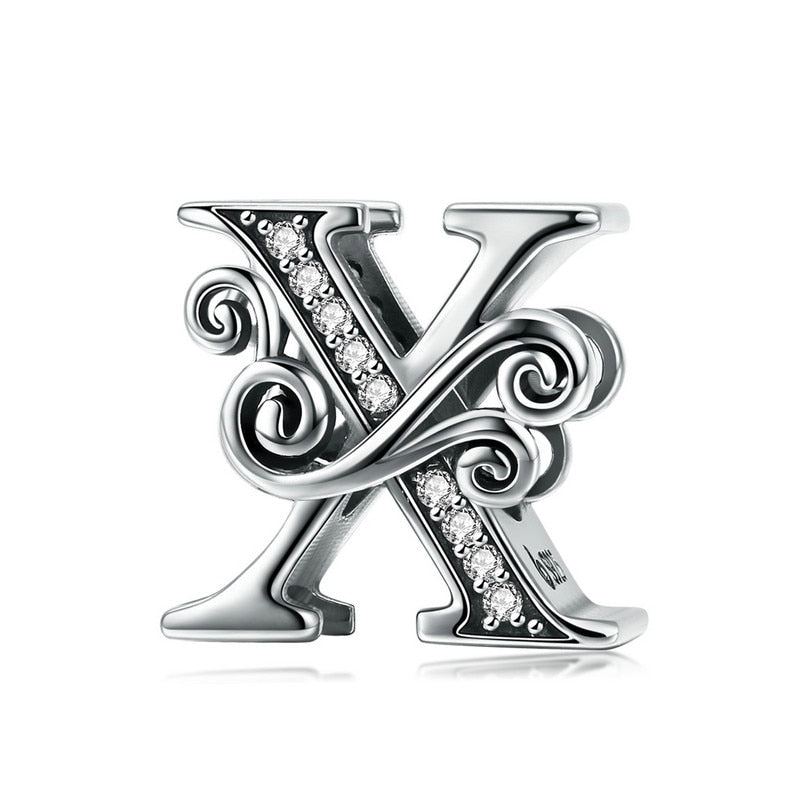 Sterling Silver Vintage A to Z Letter Charms