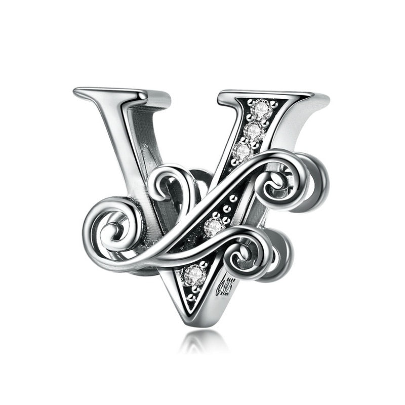 Sterling Silver Vintage A to Z Letter Charms