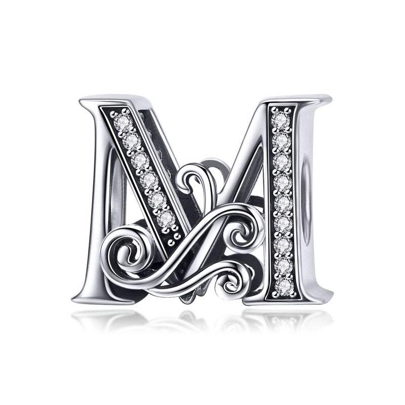 Sterling Silver Vintage A to Z Letter Charms