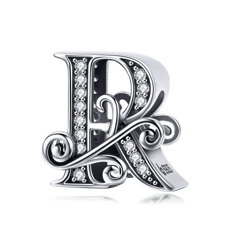 Sterling Silver Vintage A to Z Letter Charms