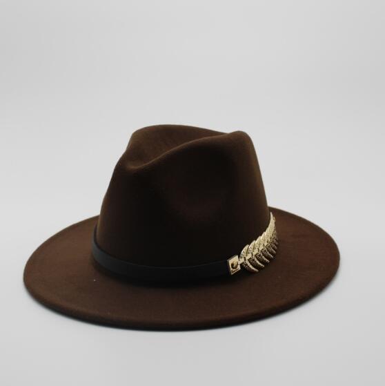 Men Fedora Hats with Belt