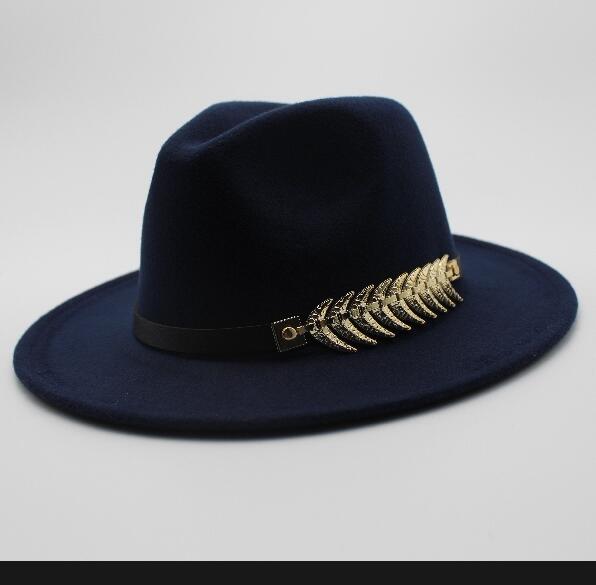 Men Fedora Hats with Belt