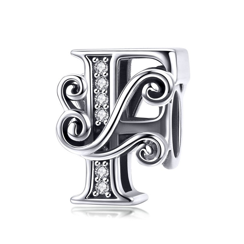 Sterling Silver Vintage A to Z Letter Charms