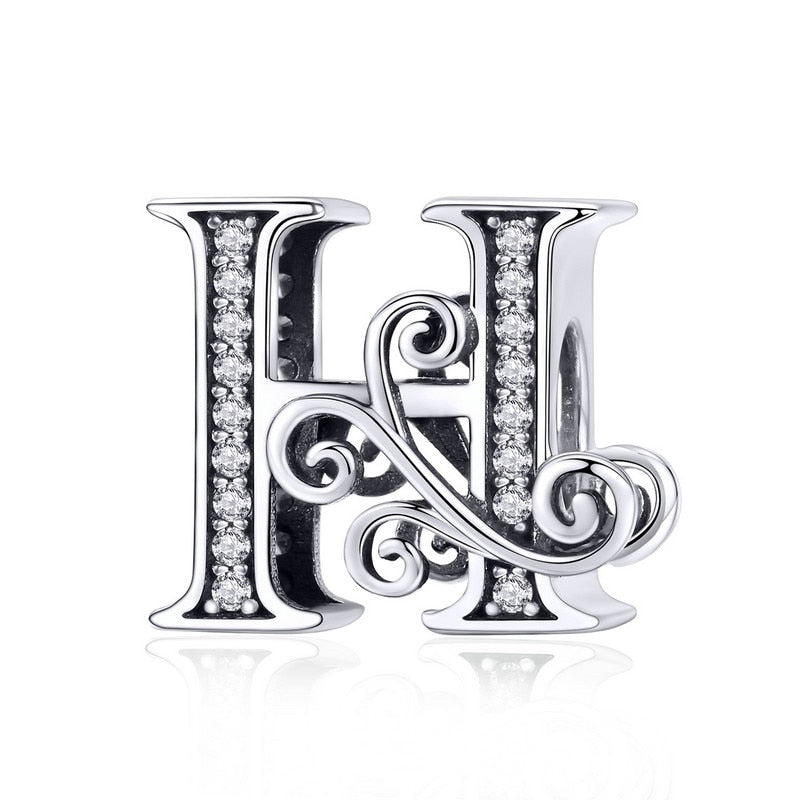 Sterling Silver Vintage A to Z Letter Charms