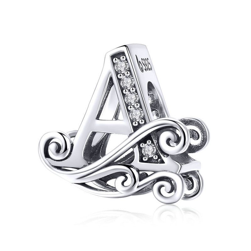 Sterling Silver Vintage A to Z Letter Charms