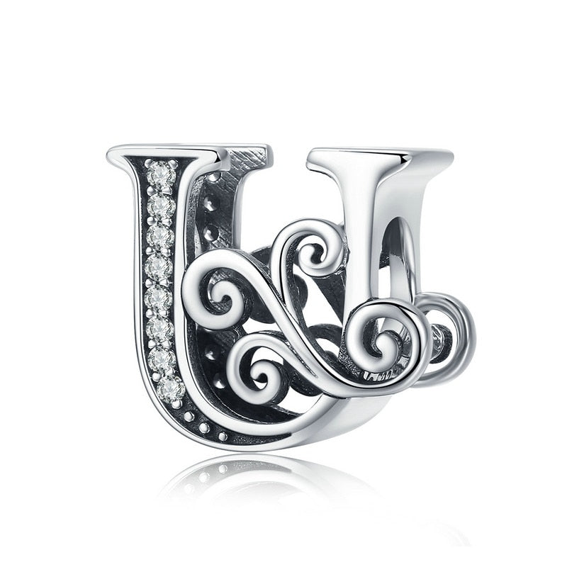 Sterling Silver Vintage A to Z Letter Charms