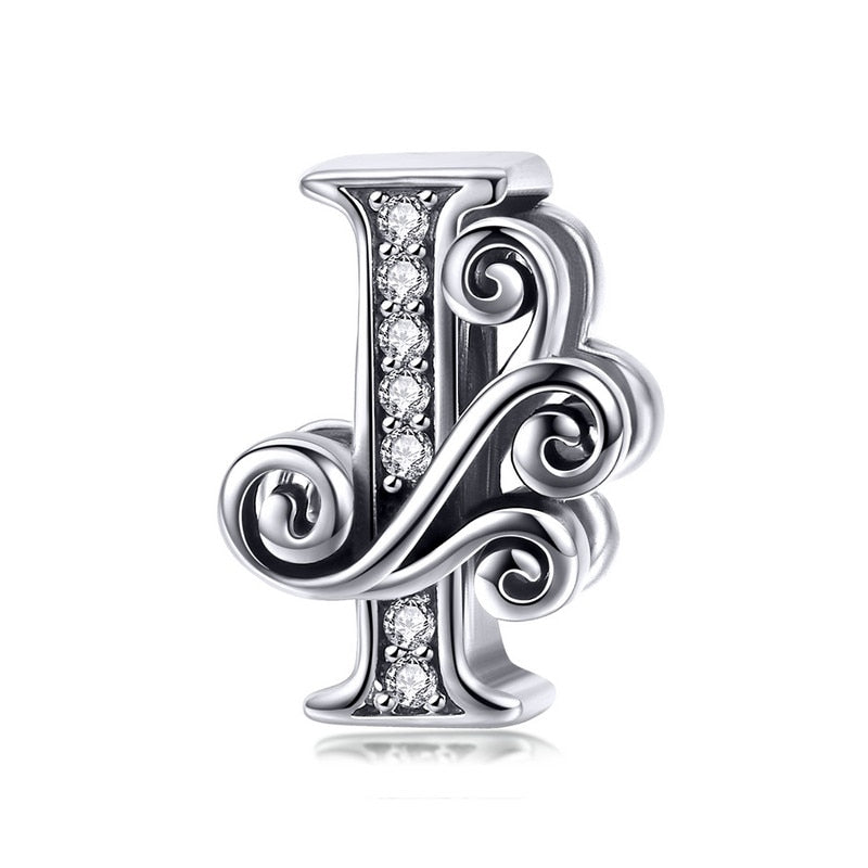 Sterling Silver Vintage A to Z Letter Charms