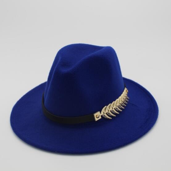 Men Fedora Hats with Belt