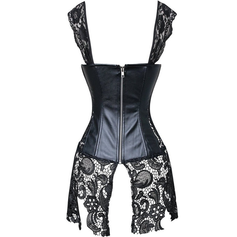 Women's PVC Lace Corset