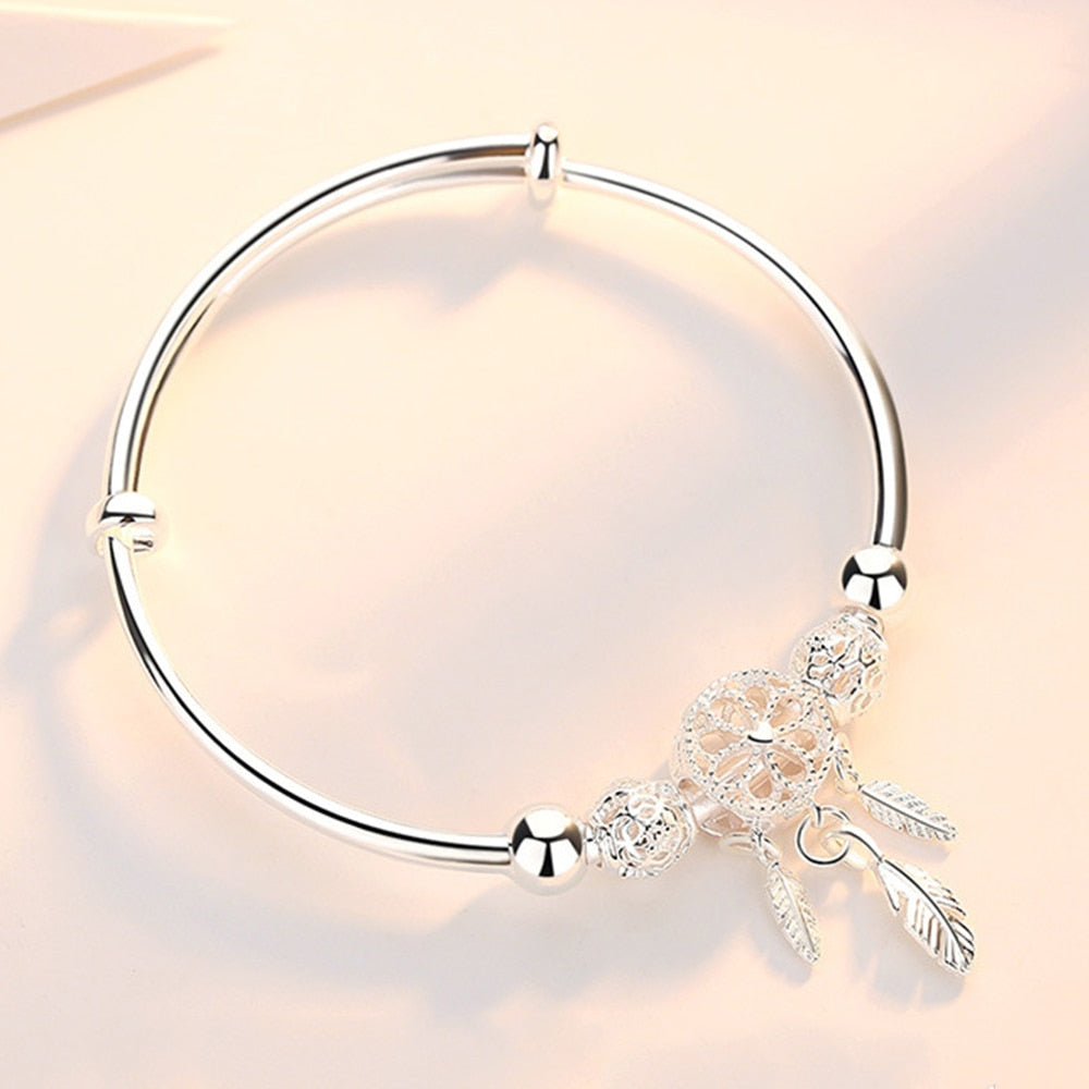 Dream Catcher Feather Tassel Charm Bracelet