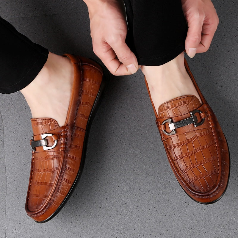 Real Leather Loafer Boat Shoes