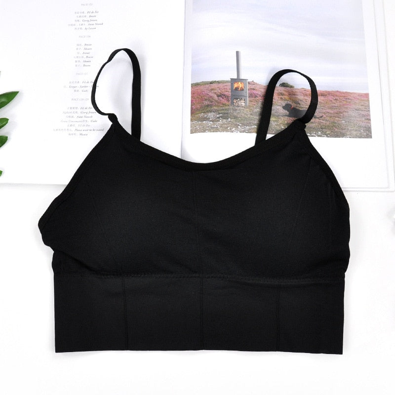 Crop Tops Push Up Bra Sports