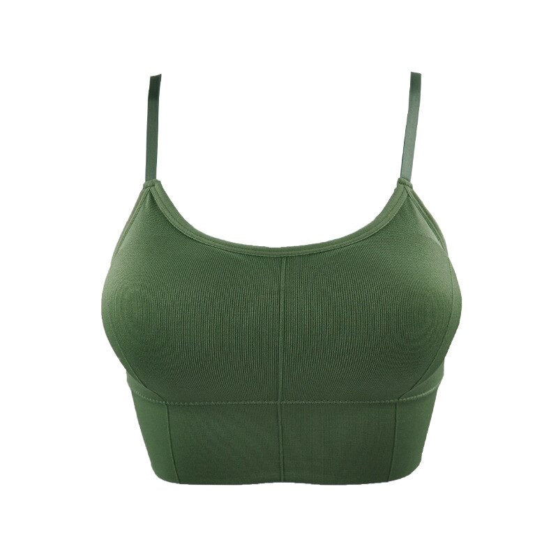 Crop Tops Push Up Bra Sports