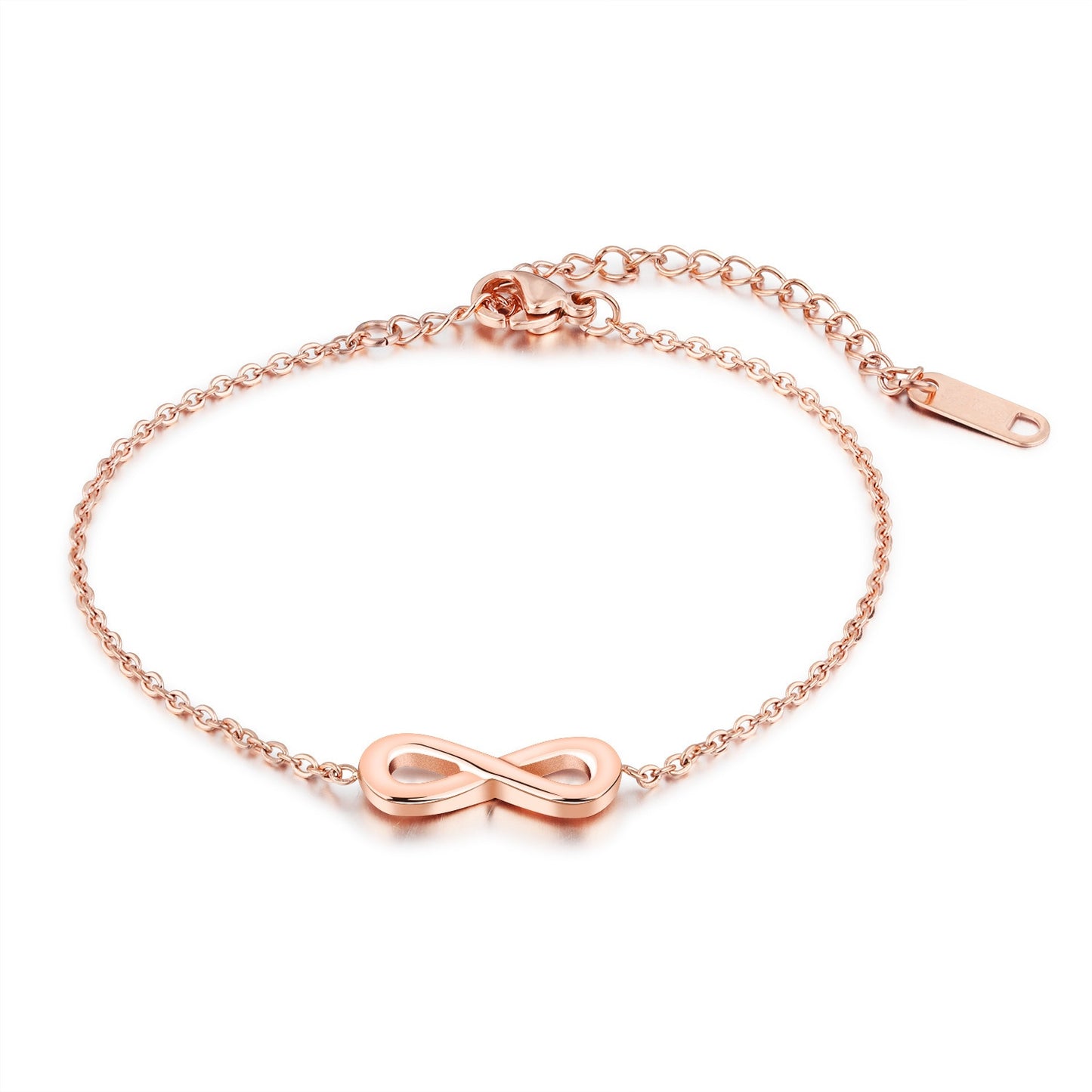 Stainless Steel Infinity Chain Adjustable Bracelets